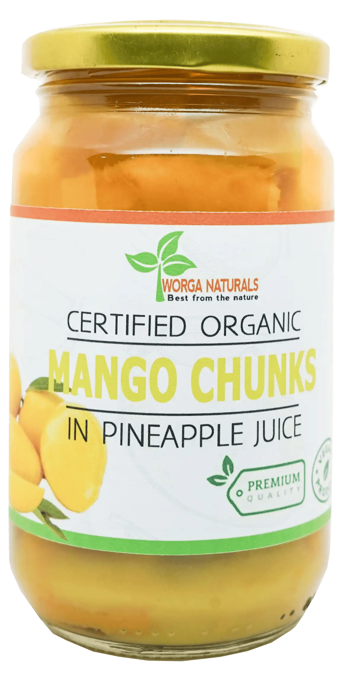 Organic Mango Chunks in Pineapple Juice